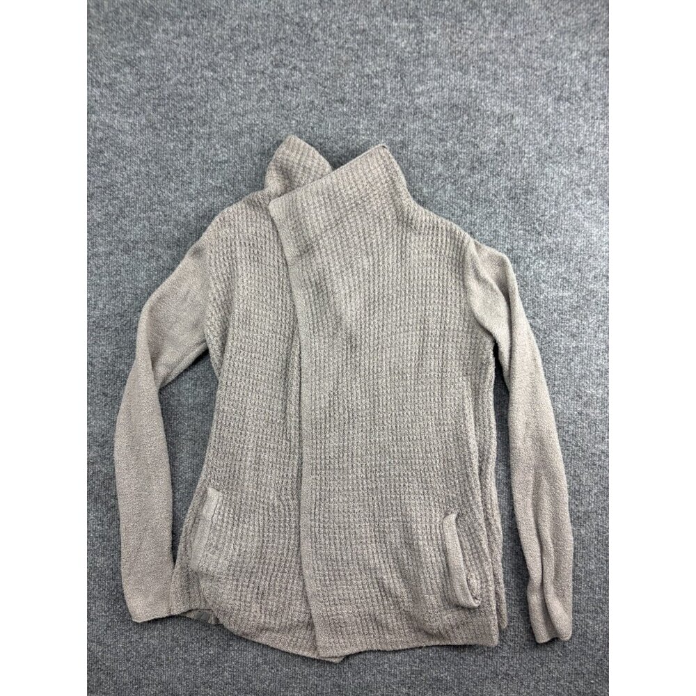 Barefoot Dreams Beige/Taupe Cozy Open-Front Cardigan